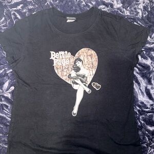 Bettie Page Black Graphic T-Shirt